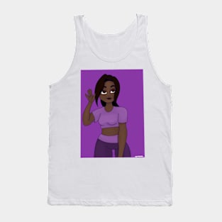 Purple workout Tank Top